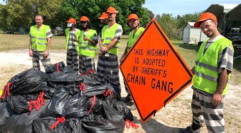 Brevard Sheriffs Chain Gang Begins Operation Clean Sweep Along Space
