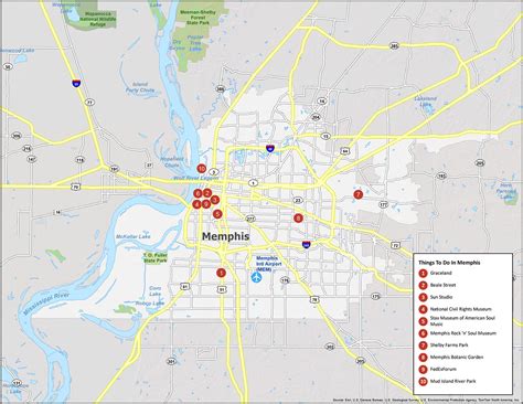 Memphis Tennessee Map Usa Atlanta Georgia Map