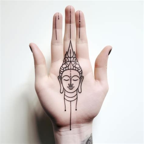 Premium Ai Image Buddha Hand Tattoo Design Generative Ai