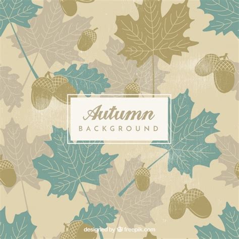 Elegant Autumn Background Free Vector