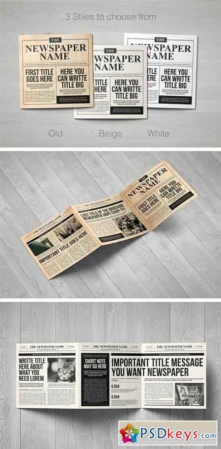 Newspaper Brochure Trifold 1257371 Free Download Photoshop Vector