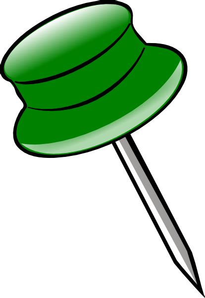 Pin Icons Png Green Push Pin Png Clip Art Library