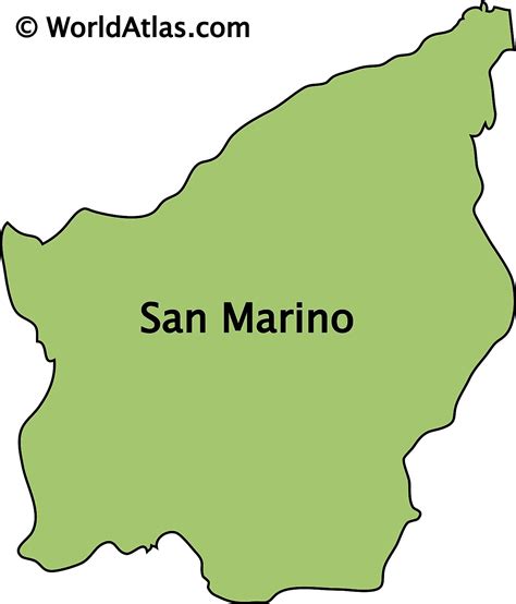 San Marino Maps And Facts World Atlas