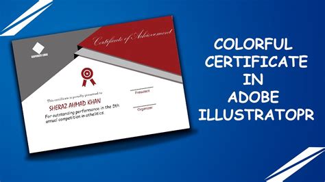 Create Beautiful Certificate Template Vector In Adobe Illustrator Youtube