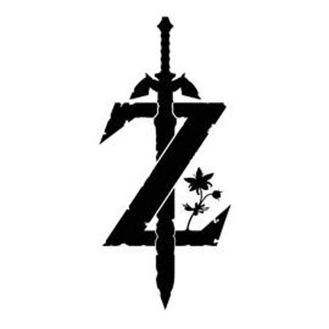Legend Of Zelda Type Z With Sword Stencil Handcut In 2020 Legend Of