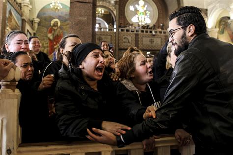 Egyptian Christians Left To Bury Their Dead After Church Bombings