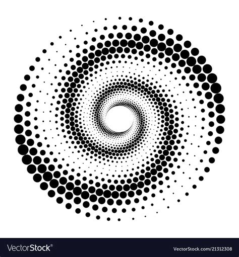 Halftone Dots Circle Royalty Free Vector Image