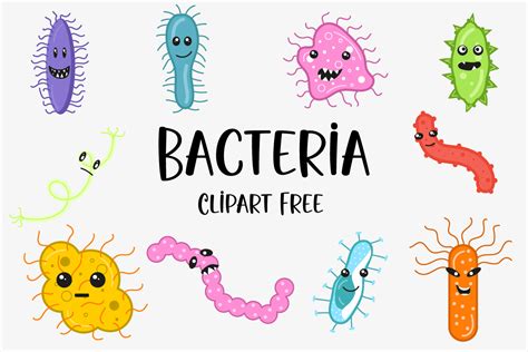 Bacteria Clipart Free Graphic By Free Graphic Bundles · Creative Fabrica