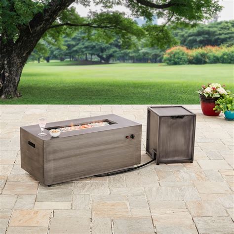 In addition to delivering propane fire pits walmart, pay special attention at the lowest possible delivery fee or even for free delivery. Better Homes and Gardens 42" Bennett Rectangular Propane Gas Fire Pit - Walmart.com - Walmart.com