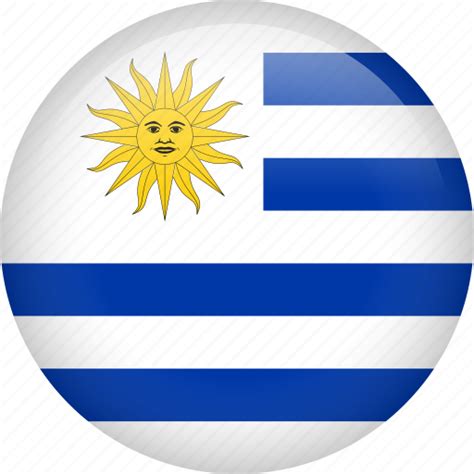 uruguay circle country flag national nation icon download on iconfinder