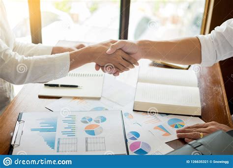 Handshake Success Dealing, Two Confident Business Man Meeting In Stock Image - Image of contract ...