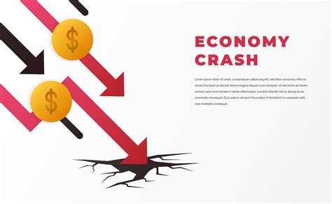 Economy Crash Inflation Bankrupt Financial Crisis With Downtrend