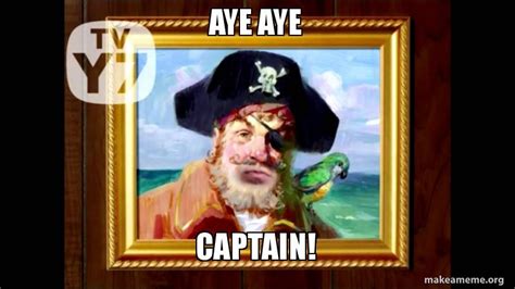 Spongebob Aye Aye Captain Meme