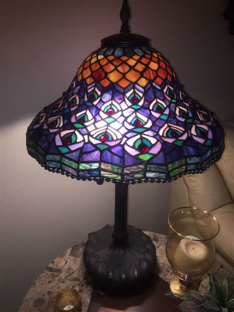 Tiffany mission 23 table lamp. Not so much of a bargain, but I love my Tiffany inspired ...