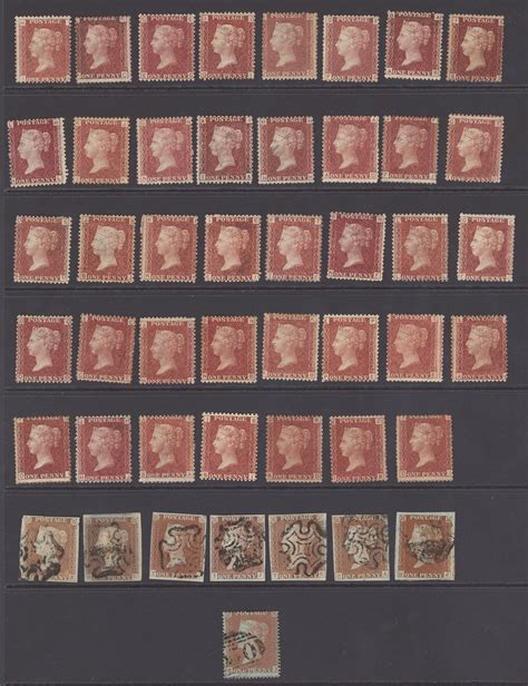 1384 Great Britain 1864 79 One Penny Rose Red Plate Numbers A Group O