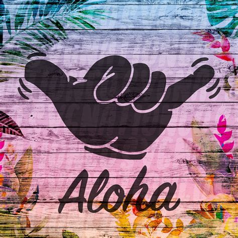Aloha Shaka Hawaii Svg Cut File Eps Png Dxf Files Etsy