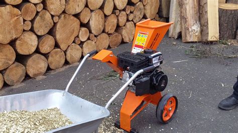 6 5hp Petrol Wood Chipper Timber Garden Shredder Mulcher Fasci Garden