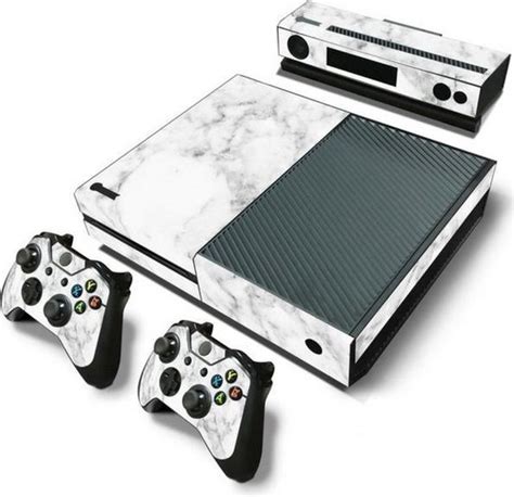Marble White Xbox One Console Skins Stickers