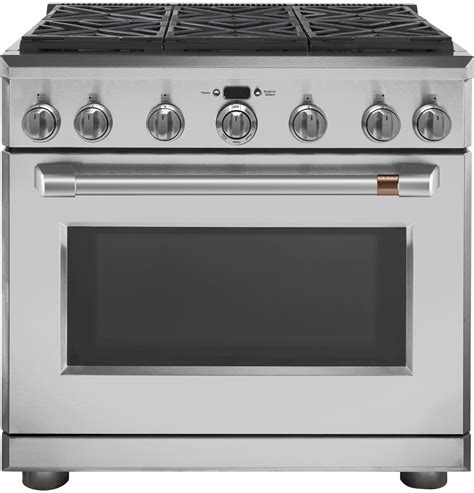 Cafe 36 Stainless Steel Gas Range Cgy366p2ms1