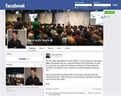 Mark Zuckerberg Offers A Qanda In Facebook You Can Have Your Own In