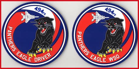 Usafe Pvc Patch Set 494th Fighter Squadron Panthers Flickr