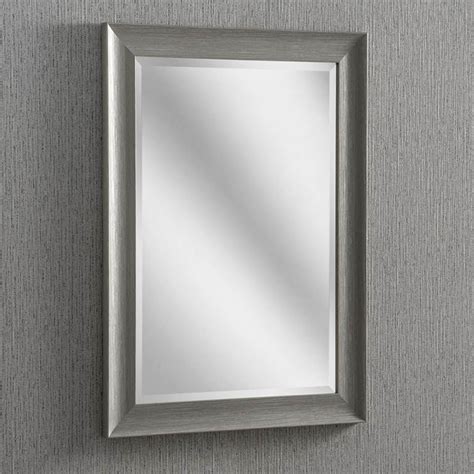 Rectangular Grey Modern And Contemporary Wall Mirror Homesdirect365