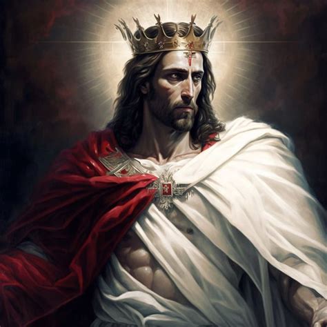 Embrace Divine Majesty Reverent Digital Art Depicting Jesus Christ As
