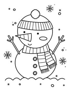 Snowman Coloring Page Hombre De Nieve Para Colorear In Snowman