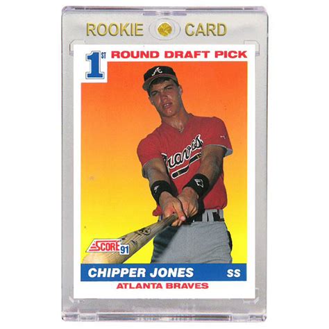 Chipper Jones Atlanta Braves 1991 Score 671 Rookie Card