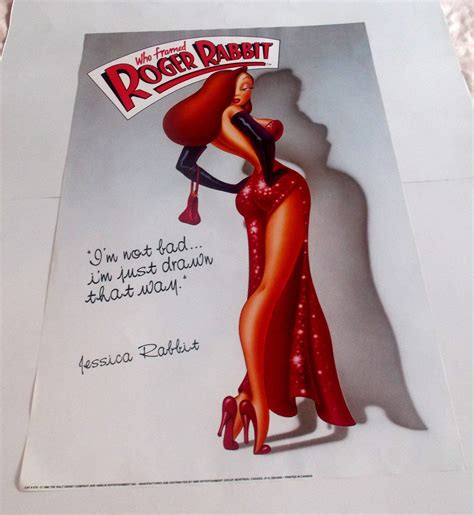 Jessica Rabbit Poster From 1988 Who Framed Roger Rabbit Vintage And