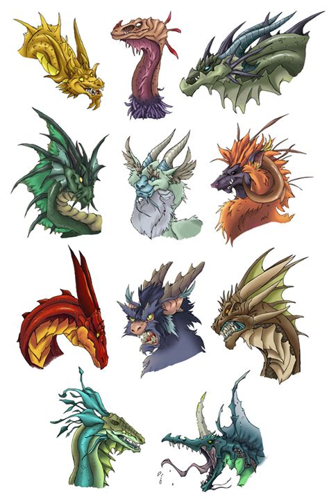 Dragon Heads 1 By Nythus On Deviantart