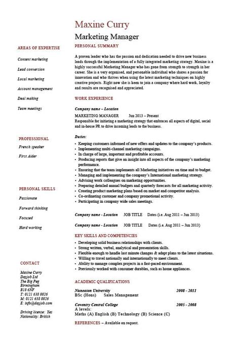 As a fresh graduate entering the market, writing a cv is difficult. Marketing manager resume 1, Brand, sales campaigns ...