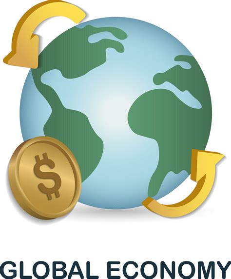 Global Economy Icon 3d Illustration From Economic Collection Creative