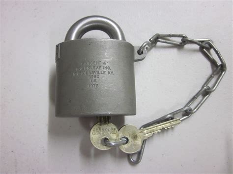 Sargent Greenleaf High Security Padlock Dated 1976 Collectors Weekly