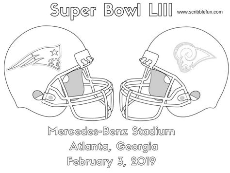 Super bowl 2019 coloring page from nfl category. 17 Free Super Bowl Coloring Pages Printable
