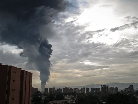 Lightning Starts Fire At Venezuela Refinery