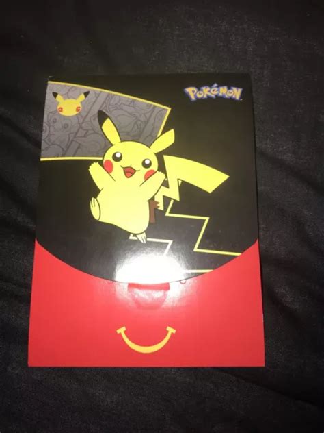 POKEMON 25TH ANNIVERSARY McDonalds Happy Meal Pack 2021 Stickers Cards