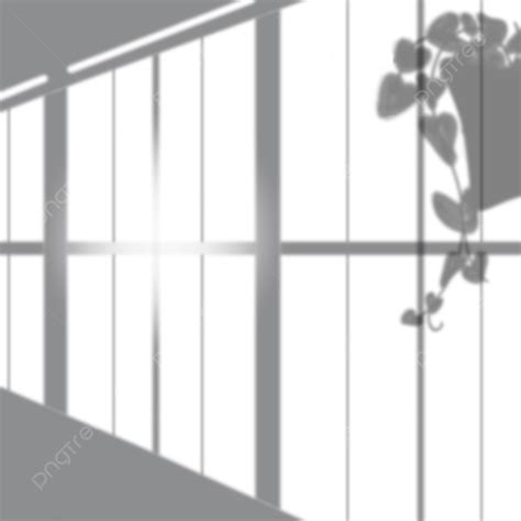 Hanging Plant Silhouette Vector Png Window Shadow With Hangging Plant
