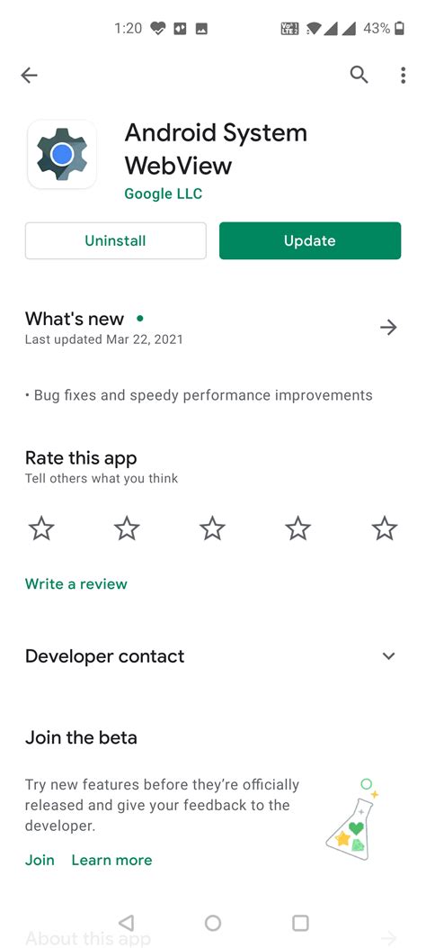 In reality, android system webview is fused into the android os, and is actually the service which allows rendering of webpages in most of the android the very reason google decided to release android system webview as a separate app and not include it as a system update module is so. Android System Webview Not Updating : How To Fix Android ...