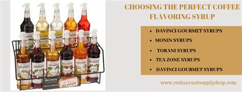 Choosing The Perfect Coffee Flavoring Syrup Flavored Drinks Coffee