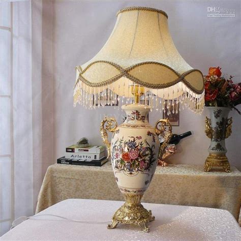 Liddell round nightstand brayden studio® color: fashion quality ceramic table lamp antique vintage style ...