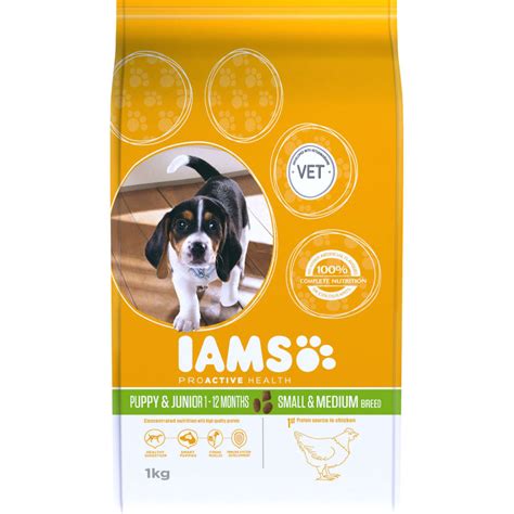 This formula is recommended for pregnant and nursing dogs. IAMS Puppy & Junior Small & Medium Breed - My Pet Store