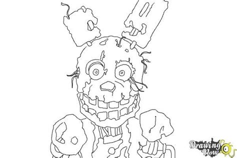 Five Nights At Freddys Coloring Pages Springtrap Free Coloring Pages