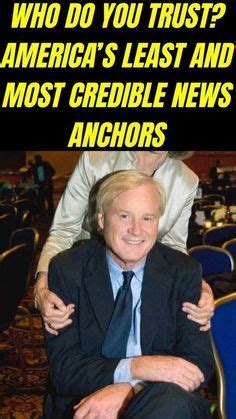 Who Do You Trust Americas Least And Most Credible News Anchors