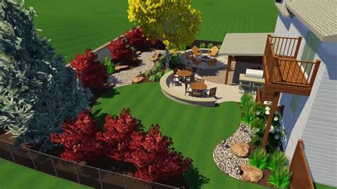 Omaha Backyard Oasis 3d Landscaping Model Goundscapes Landscaping