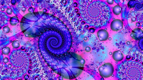 Bright Purple Pink Fractal Spiral 4k Hd Abstract Wallpapers Hd