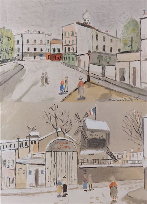 Maurice Utrillo 1883 1955 Deux Lithographies Paris Catawiki