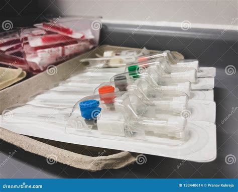 Intravenous Cannula In A Tray Stock Photo Image Of Intravenous