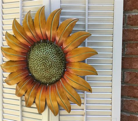 The metal wall art flowers is actually particular masterwork, consisting of with the multitude of aspects, organized during a elaborate composition, on occasion requiring transformations (sign, noise, video) and conquering the space substantially, making the viewer on some form of connection. Fall Home Decor | Garden Decor | Autumn Gift| Sunflower ...