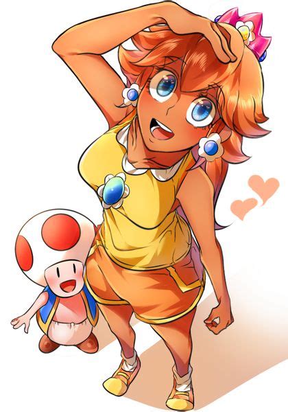 Toad And Daisy By Checkmate デイジー姫 マリオ イラスト ピーチ姫
